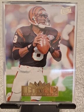 Jeff Blake Cincinnati Bengals Fleer Ultra Football Card - Black & Orange